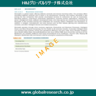 市場調査レポートのイメージ